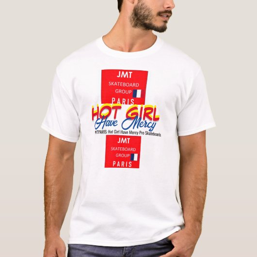 HOT GIRL JMT PARIJS MANNEN T-SHIRT (Voorkant)