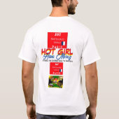 HOT GIRL JMT PARIJS MANNEN T-SHIRT (Achterkant)