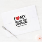 Hot_Girl Ronde Sticker (Envelop)