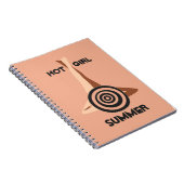 Hot-Girl Summer Peach Sand Notitieboek (Rechterzijde)