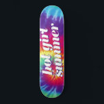 Hot Girl Summer Pink Blue Tie Dye Skateboard<br><div class="desc">Viel je mooie meisje zomer met dit geweldige schaats bord. Stuur me een e-mail naar christie@christiekelly.com voor hulp bij aangepaste objecten! Maak het belachelijk,  mensen!</div>