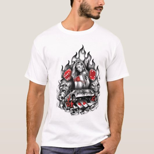 Hot girl t-shirt (Voorkant)