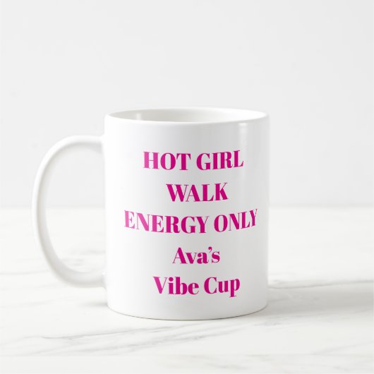 Hot Girl Walk Energie Mok (Links)