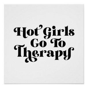 Hot Girls gaan naar therapie Perfect Poster
