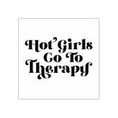 Hot Girls gaan naar therapie Rubberstempel (Afrduk)