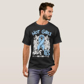 Hot Girls Have IBS Stomach Warrior Irritable Bowel T-shirt (Voorkant volledig)