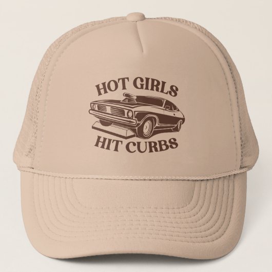Hot Girls Hit Curbs - Tan Trucker Pet (Voorkant)