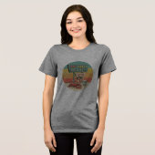 Hot Girls Kook Hier Retro T-shirt! 😉🌶️ Tri-Blend Shirt (Voorkant volledig)