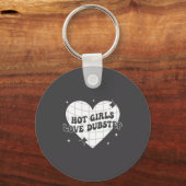 Hot Girls Love Dubstep Funny Music Quote  Sleutelhanger (Voorkant)
