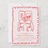 Hot Girls Read Books Literary Bridal Shower Kaart (Voorkant)