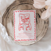 Hot Girls Read Books Literary Bridal Shower Kaart