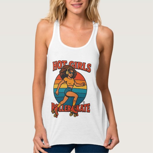 Hot Girls Roller Skate Shirt (Voorkant)