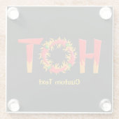 HOT GLAZEN ONDERZETTER (Achterkant)