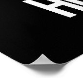 Hot Glue Funny Pun Dark BG Poster (Hoek)