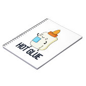 Hot Glue Funny Pun Notitieboek (Linkerzijde)