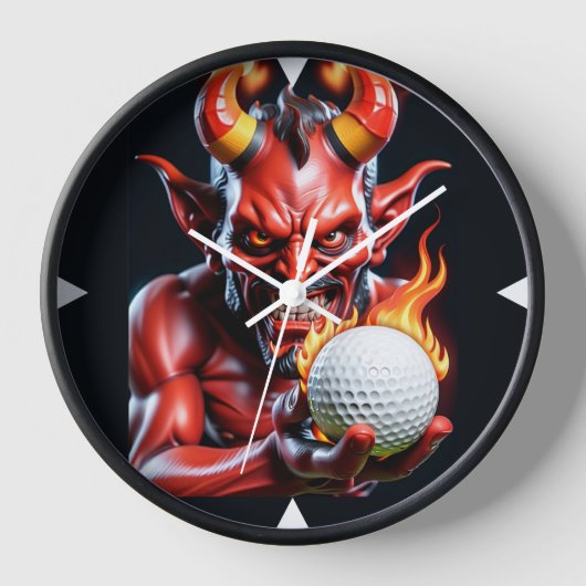 Hot Golfer - wandklok (Voorkant)