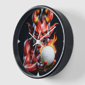 Hot Golfer - wandklok (Hoek)