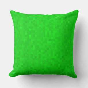 Hot Green Mosaic Tegels Pattern, Big Throw Cushion Kussen