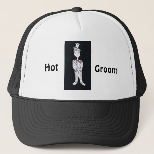 Hot Groom Trucker Pet (Voorkant)