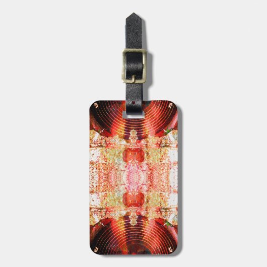 Hot-grunge luidsprekers bagagelabel (Voorkant verticaal)