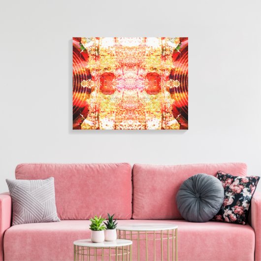 Hot-grunge luidsprekers canvas afdruk (Insitu (Woonkamer))