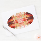 Hot-grunge luidsprekers ovale sticker (Envelop)
