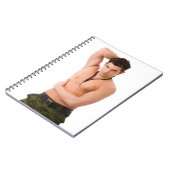 Hot Guy Gym Dude Big Biceps Weight Training Camo Notitieboek (Linkerzijde)