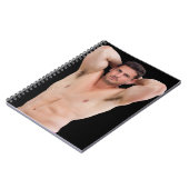 Hot Guy Gym Dude Big Biceps Weight Training Lifter Notitieboek (Linkerzijde)