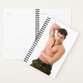 Hot Guy Gym Guy Big Biceps Weegtrainingscampagne Planner (Display)