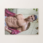 Hot Guy Sexy Bare Chest Open Shirt Hunk Legpuzzel (Horizontaal)