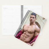 Hot Guy Sexy Bare Chest Open Shirt Hunk Planner (Display)