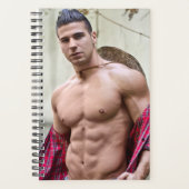 Hot Guy Sexy Bare Chest Open Shirt Hunk Planner (Voorkant)