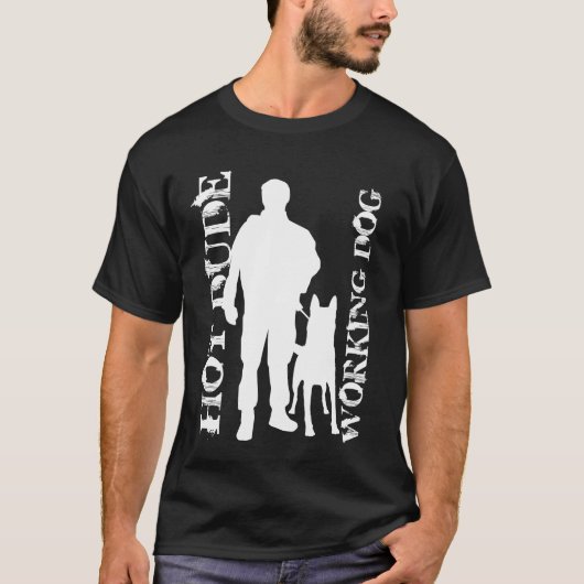Hot-guy-werkhond T-shirt (Voorkant)