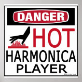 Hot Harmonica Player Poster (Voorkant)