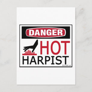 Hot Harpist Briefkaart