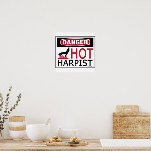 Hot Harpist Poster (Keuken)