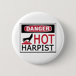 Hot Harpist Ronde Button 5,7 Cm