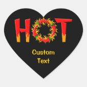 HOT HART STICKER (Voorkant)