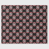 Hot Hogs™ Classic Black Gift Wrap Cadeaupapier (Vlak)