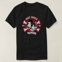 Hot Hogs™ Classic Mannen Black Passenger T-Shirt