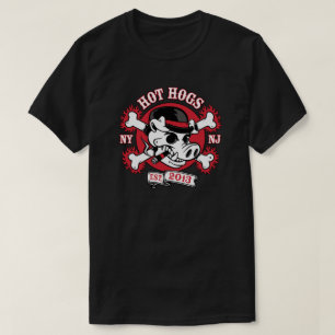 Hot Hogs™ Classic Mannen Black Passenger T-Shirt