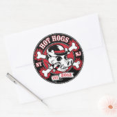 Hot Hogs™ Classic ronde Sticker (Envelop)