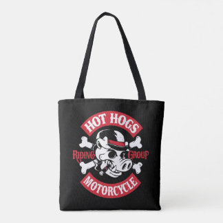 Hot-Hogs™ Classic zwarte dubbelzijdige Canvas tas