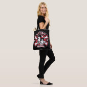 Hot-Hogs™ Classic zwarte dubbelzijdige Canvas tas (Op model)