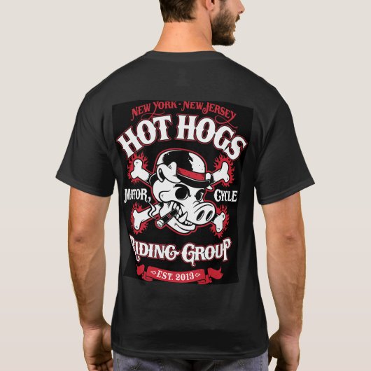 Hot Hogs™ Mannen T-Shirt (Achterkant)