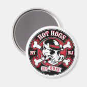 Hot Hogs™ ronde magneet (Voorkant / Achterkant)