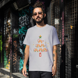 Hot Hondenliefhebber kerstboom Tri-Blend Shirt