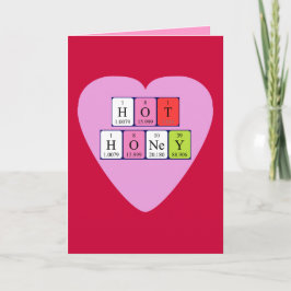 Hot Honey Periotable Valentijn Card Feestdagen Kaart