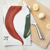 HOT HOT HOT Spicy chili jalapeno Theedoek (Quarter Fold)