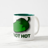 Hot-Hot-Jalapeno-Mok Tweekleurige Koffiemok (Voorkant rechts)